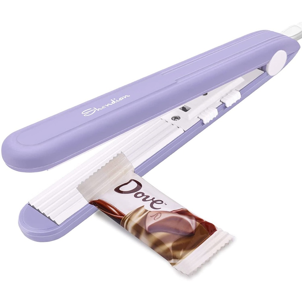 Portable Bag Sealer Heat Seal for Food Storage, Mini Sealing Machine  (Purple)